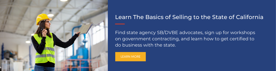 dgs.ca.gov Learn the Basics of Selling to the Sate of California