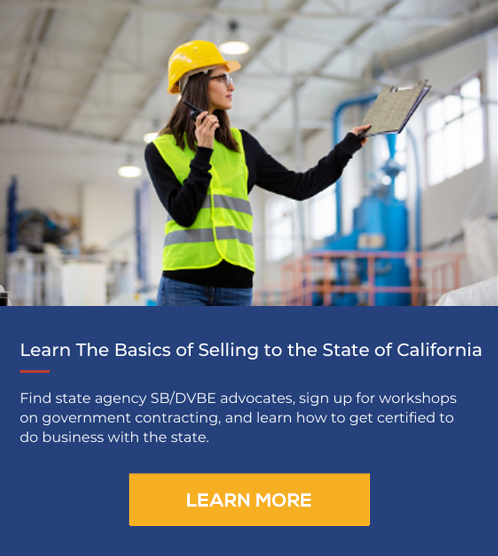 dgs.ca.gov Learn the Basics of Selling to the Sate of California