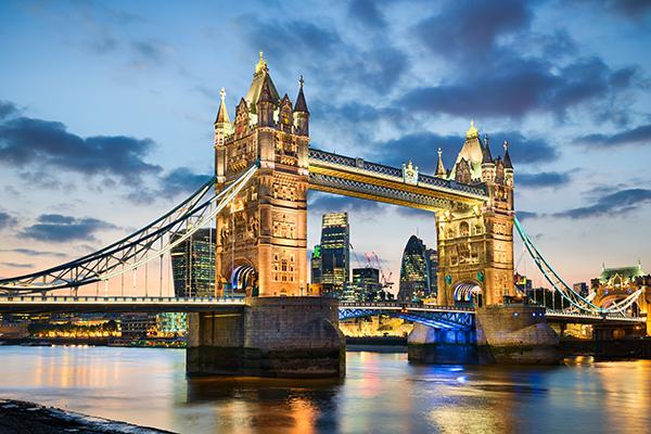 Tower Bridge in London, UK