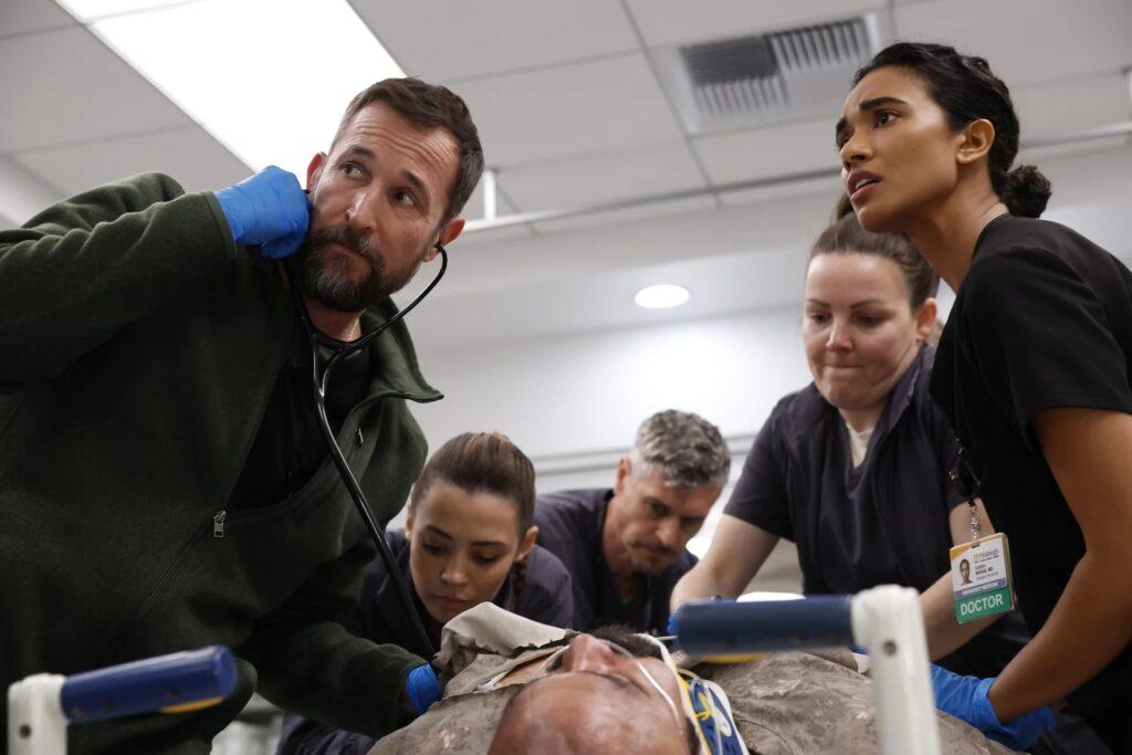 Robby and the battling savants try and diagnose DKA Orlando. (Warrick Page/MAX)